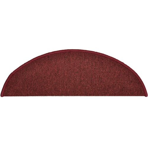  Prostirke za stepenice 30 kom 56x17x3 cm Bordo poluokrugle Slike