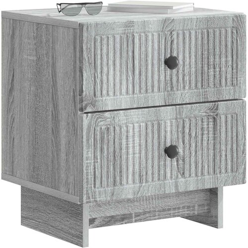  Noćni ormar s ladicama 2 pcs Siva sonoma 43 x 34,5 x 47,5 cm Slike