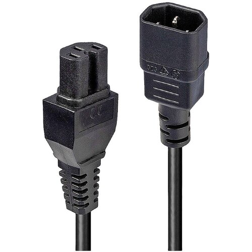 Lindy tok priključni kabel [1x mo&scaron;ki konektor IEC\, C14 - 1x ženski konektor C15] 2.00 m črna, (20414188) Cene
