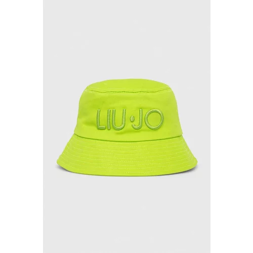 Liu Jo Pamučni šešir boja: zelena, pamučni