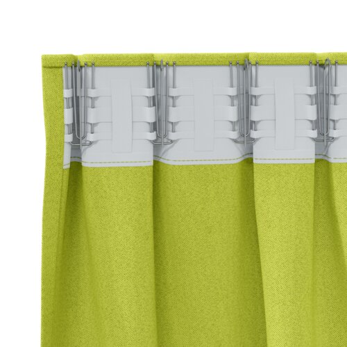 vidaXL Zavjese 2 pcs Jabukova zelena 225 x 140 cm Poliester Cene