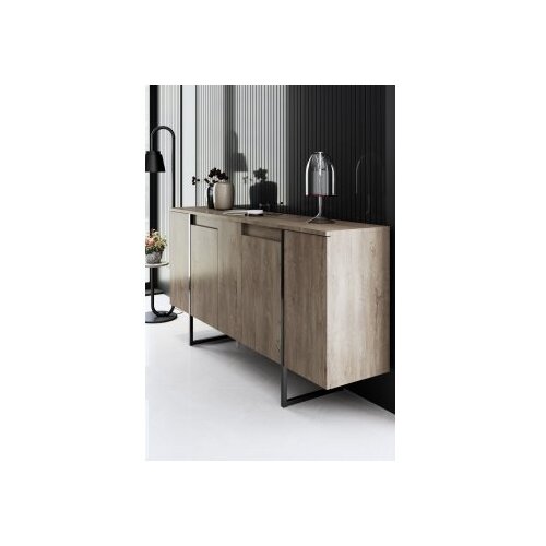 Hanah home komoda luxe walnut black Slike