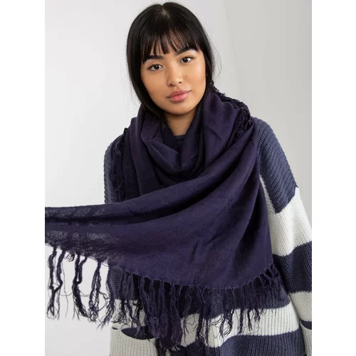 Fashion Hunters Women's purple smooth shawl with fringes