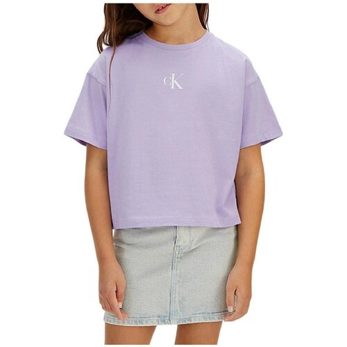 Calvin Klein Jeans Majice s kratkimi rokavi LVCKSJA16GVK7 Vijolična Cene