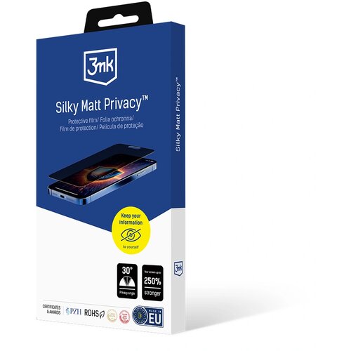 3mk SILKY MATT PRIVACY ZA&amp;Scaron;ČITA ZASLONA Z MATIRANIM STEKLOM ZA XIAOMI REDMI 15 4G 5G, (5000338754) Slike
