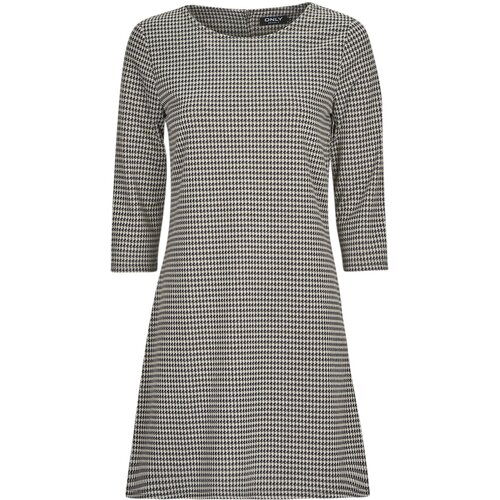 Only ONLBRILLIANT 3/4 CHECK DRESS JRS Crna Slike