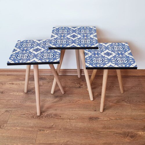 Hanah home set klub stočića 3Shp151, 3 komada, Šarena Cene