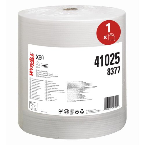 Kimberly Clark WYPALL X80 Papirni ubrus, Beli, 475 komada Cene
