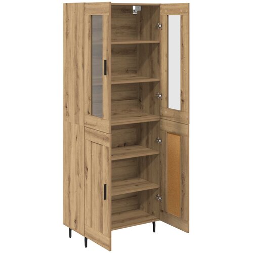  Highboard 2 kom. Umjetnički hrast 69,5 x 34 x 180 cm Slike