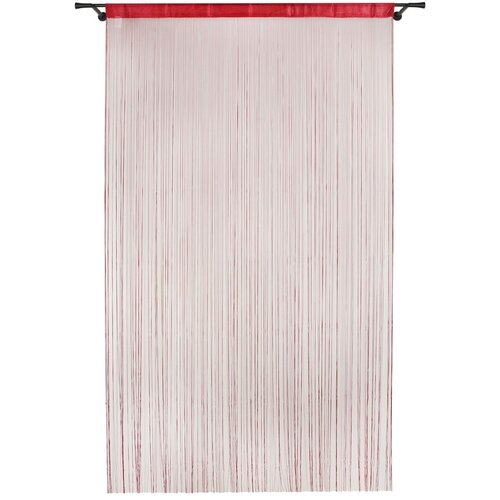 Mendola Fabrics Crvena zavjesa za vrata 100x200 cm String &amp;ndash; Slike