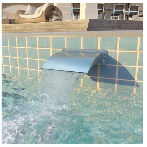  FONTANA za bazen od nehrđajućeg čelika 30 x 9 x 26 cm srebrna Cijene