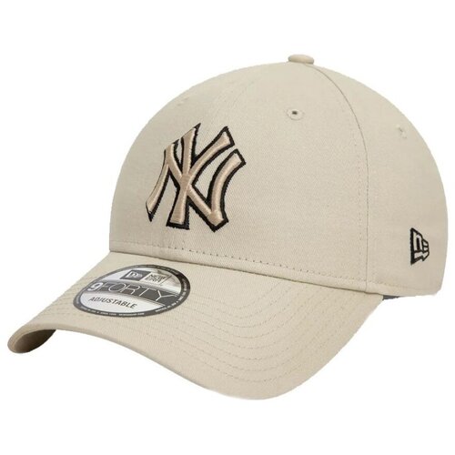 New Era TEAM OUTLINE 9FORTY NEYY Bež Slike