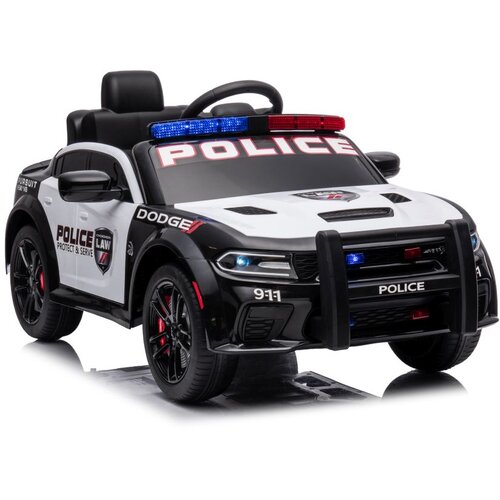  Licenciran policijski avto na akumulator Dodge Charger - črno/beli Cene