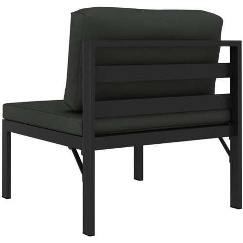  3-dijelni set vrtnih sofa s jastucima aluminijski antracit Slike