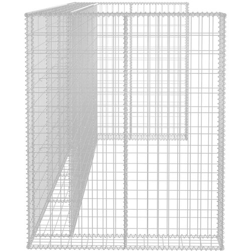 VidaXL gabionski zid za kante od pocinčanog čelika 320 x 100 x 120 cm Slike