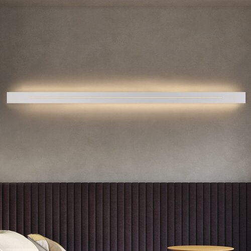 Nettlife LED notranja stenska svetilka - Moderna spalnica 100 cm toplo bela hodni&scaron;ka svetilka 31 W bela stopni&scaron;čna stenska razsvetljava, (22136335) Cene