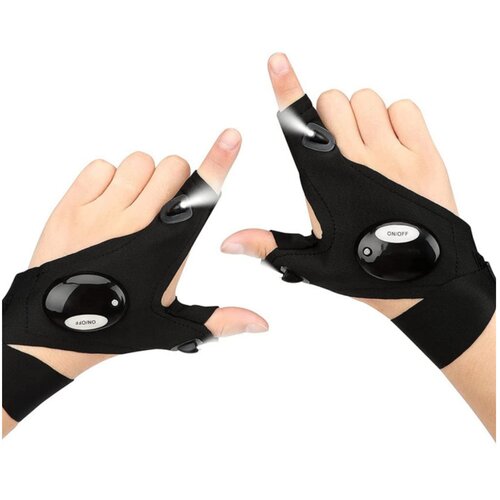 Lean Toys Večnamenske LED rokavice Light Finger Flashlights Universal Slike