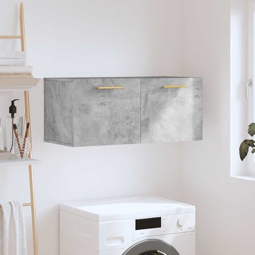  Zidni ormarić boja betona 80x36,5x35 cm od konstruiranog drva Siva 80 x 36.5 x 35 cm Slike
