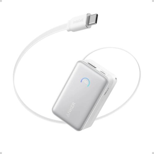Anker Nano powerbank 10000 mAh, 45W s ugrađenim kabelom Bijela Slike