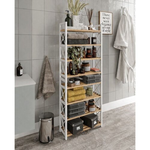 Hanah home vi&amp;scaron;enamenska polica Plastic Bathroom 8, 46 cm, bela Slike
