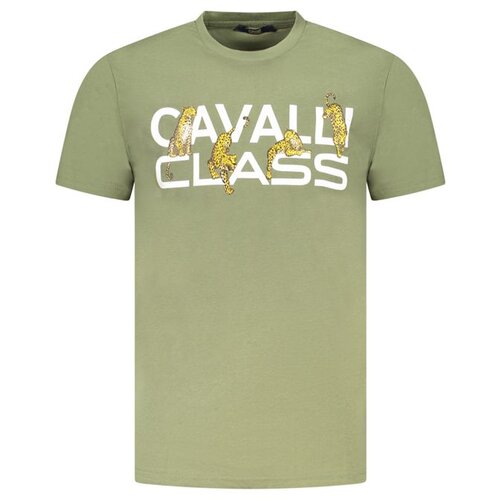 Cavalli Class Mu&scaron;ka Majica Kratkih Rukava Zelena Cijene