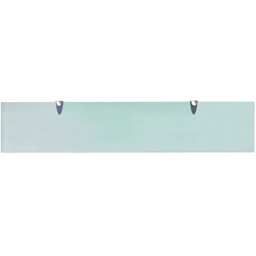  Zidne police 2 kom staklene 100 x 20 cm 8 mm Slike