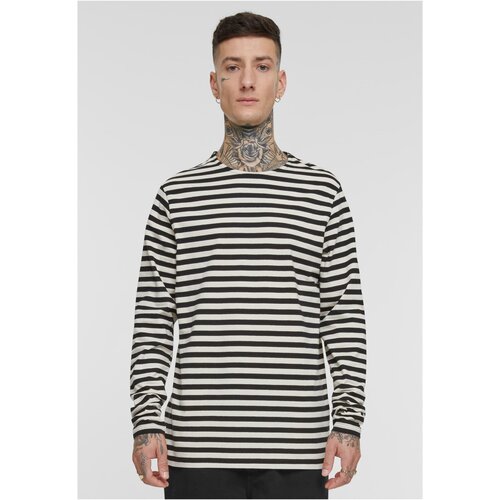 UC Men Men's T-shirt Regular Stripe LS - white/black Slike
