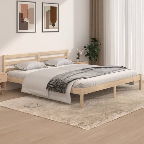 VidaXL posteljni okvir iz trdne borovine 180x200 cm 6FT Slike