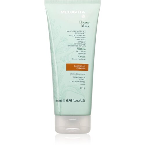 Medavita Choice Caramel hranjiva maska za obojenu kosu 200 ml Slike