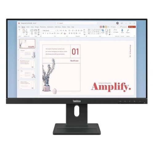 Lenovo ThinkVision E24-40 23.8" IPS 1920x1080 100Hz 4ms 1xHDMI,DP,VGA Swivel,Pivot,Height cr Cene