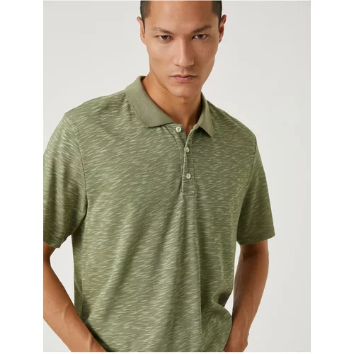 Koton Polo T-shirt - Green - Regular fit