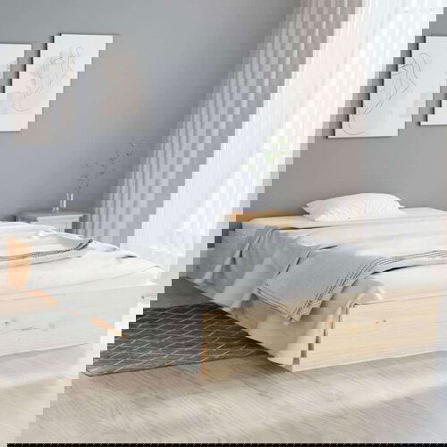  Posteljni okvir trden les 90x200 cm, (20905697) Slike