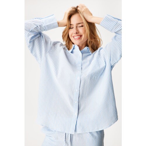 Hunkemöller Pižama top Blue Cene