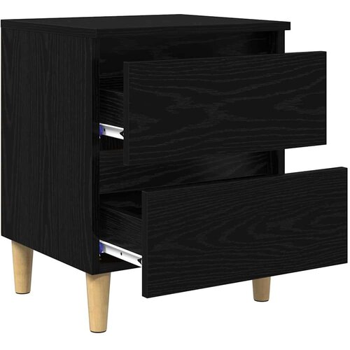 VidaXL Ormarić za krevet Crni hrast 40 x 35 x 50 cm Konstruirano drvo Slike