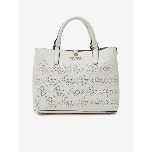 Guess White Pattern Handbag Amara Girlfriend - Women Slike