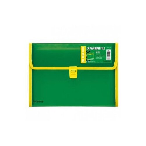 Foldermate Mapa harmonika A4 s 12 pregrada, s kopčom, Pop Gear Plus art. 11037, zelena Slike