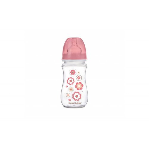Canpol baby FLASICA SIROKI VRATANTIKOLIK 35217 EASY START - Newborn baby 240ML PINK (35217_pin) Cene