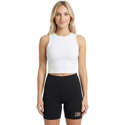 Leone 1947 Majice brez rokavov Woman Short Tank Active Gold Bela Cene