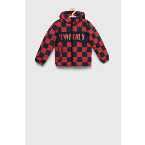 Tommy Hilfiger Otroška jakna rdeča barva