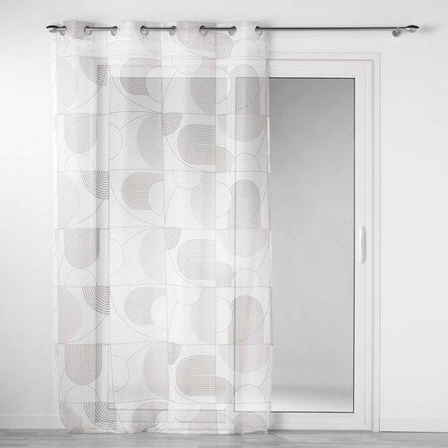 Douceur d int&amp;eacute;rieur Bijela prozirna zavjesa 140x280 cm Esquisse &amp;ndash; Slike