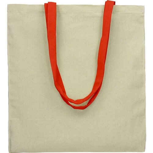  Vrečka bombažna kolakata 140gsm z barvnim ročajem PROMOCIJA - RDEČA Cene