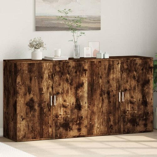 The Living Store Komoda 2 kosa dimljeni hrast 79x38x80 cm inženirski les - Komoda, (21837440) Cene