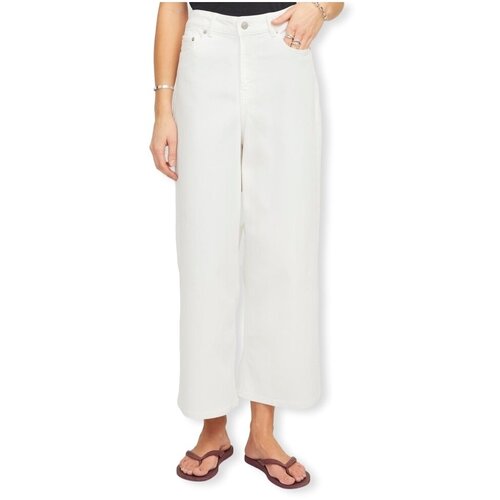 JJXX Jeans straight Milla Culotte Jeans - White Denim Bela Slike