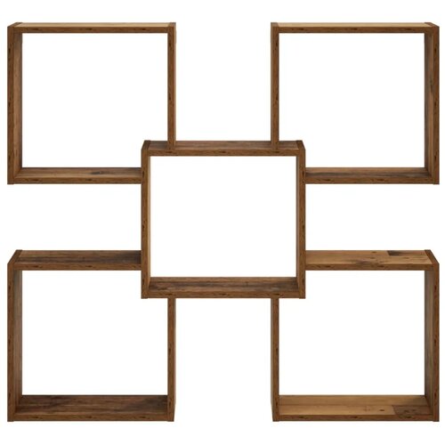  Zidna polica Staro drvo 99 5 x 17 x 91 cm Konstruirano drvo - Staro drvo Slike