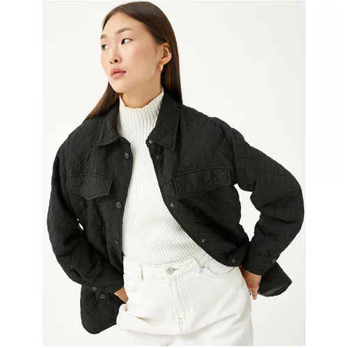 Koton Oversize Jacket Quilted With Pocket
