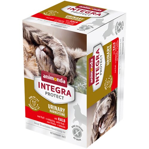 Animonda Integra Protect Adult Urinary struvitni kamni pladnji 6 x 100 g - S teletino Cijene