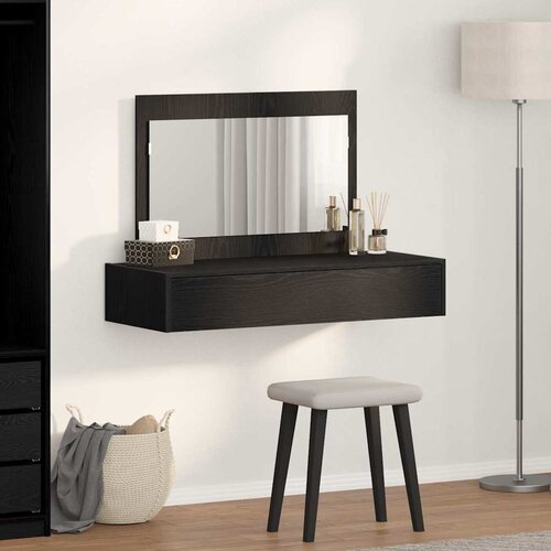  Toaletni stol Crna 100 x 40 x 70 cm Konstruirano drvo Slike
