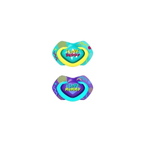 Canpol Babies Silikonska Varalica 0-6M Neon Love 2 Kom - Blue Cene