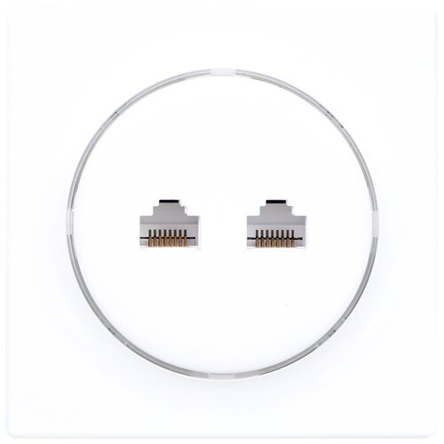 Fibaro Walli N socket-outlet 2 x RJ-45 White Slike
