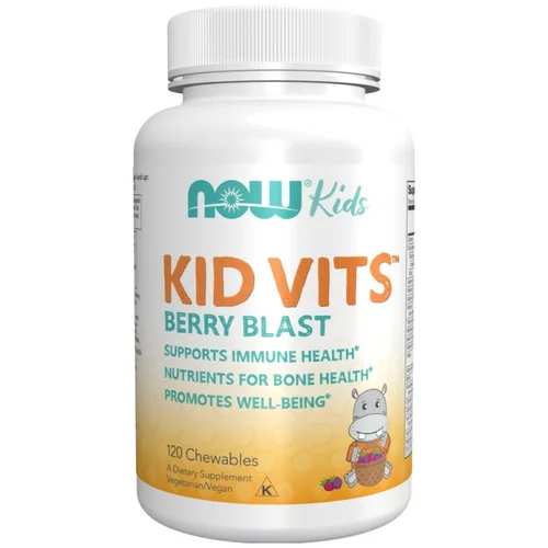 Now Foods Kid Vits multivitamini za otroke NOW (120 žvečljivih tablet)